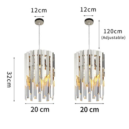 DecorBites™ Gold K9 Crystal LED Chandelier for Living Room Kitchen Dining Bedroom