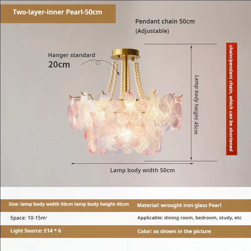 Crystal Leafless Chandelier
