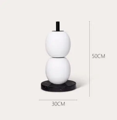 DecorBites™ Gourd String Floor Lamp, White Glass Lampshade, Designer Nordic Floor Light