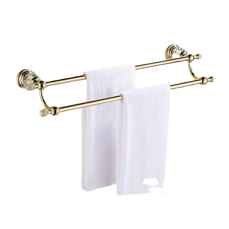 Toallero de baño DecorBites™ Crystal: Organizador de baño de estilo europeo