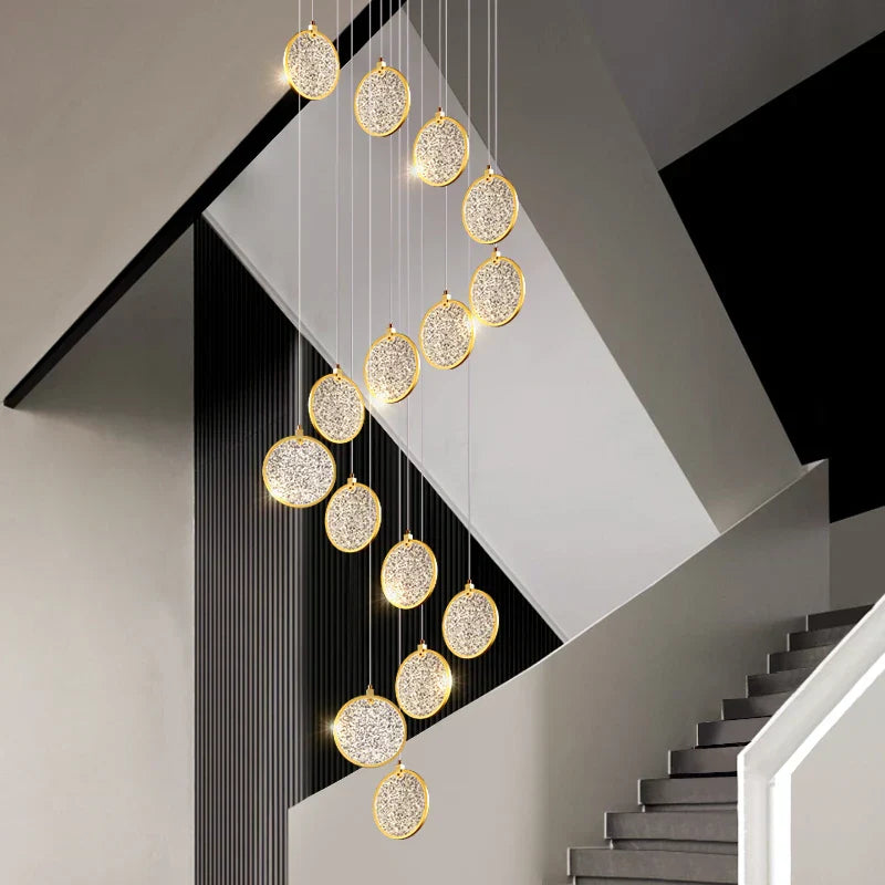 DecorBites™ Double Story LED Ring Chandelier - Modern Nordic Style Living Room Lighting