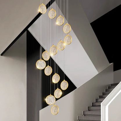 DecorBites™ Double Story LED Ring Chandelier - Modern Nordic Style Living Room Lighting