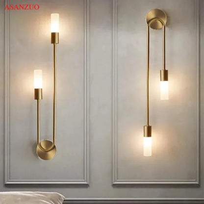 DecorBites™ LED Gold Candlestick Wall Light for Indoor Decor and Ambiance