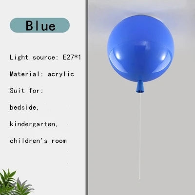 Kid-Friendly Balloon Ceiling Lamp