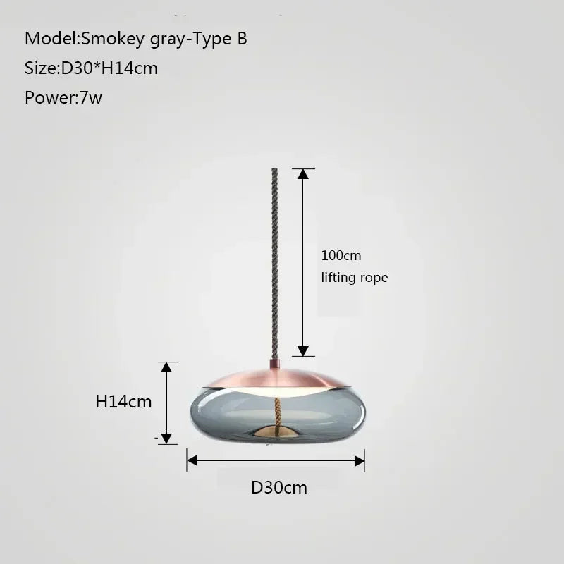 DecorBites™ Glass Chandelier Knot Pendant Lamp for Bedroom Kitchen Dining Room