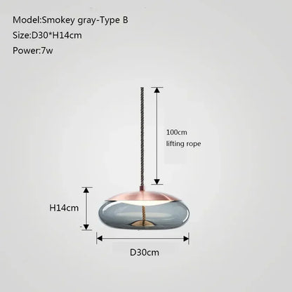 DecorBites™ Glass Chandelier Knot Pendant Lamp for Bedroom Kitchen Dining Room