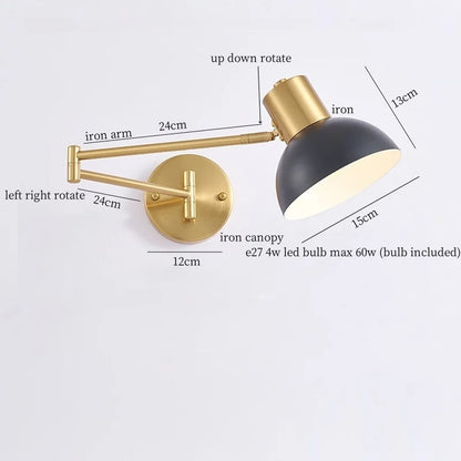 DecorBites™ Iron Art LED Wall Lamp for Bedroom Stair Kitchen Living Room Decor