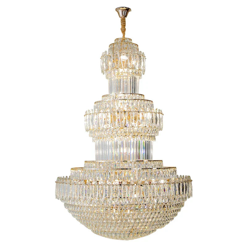 DecorBites™ Crystal Chandelier: Elegant Lighting for Home, Villa, Hotel Lobby