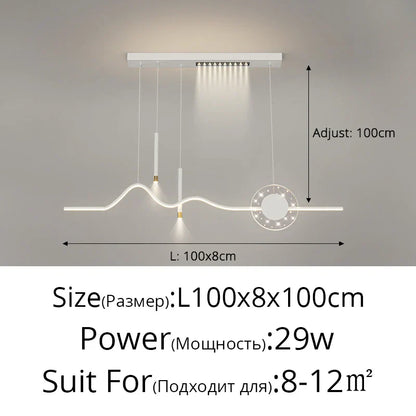 DecorBites™ LED Pendant Lights Modern Hanging Lamp Dining Kitchen Island Decor