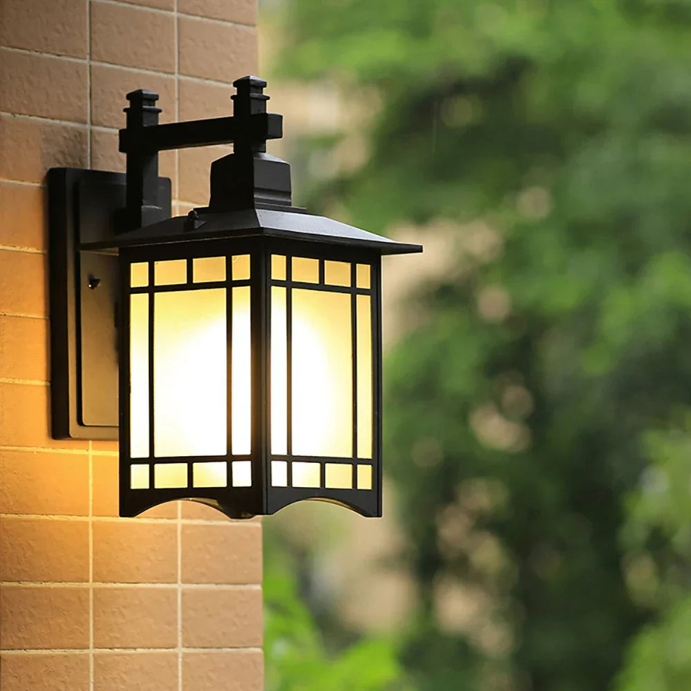 DecorBites™ LED Wall Lamp: European Style Outdoor Waterproof Light for Garden, Balcony, and Courtyard