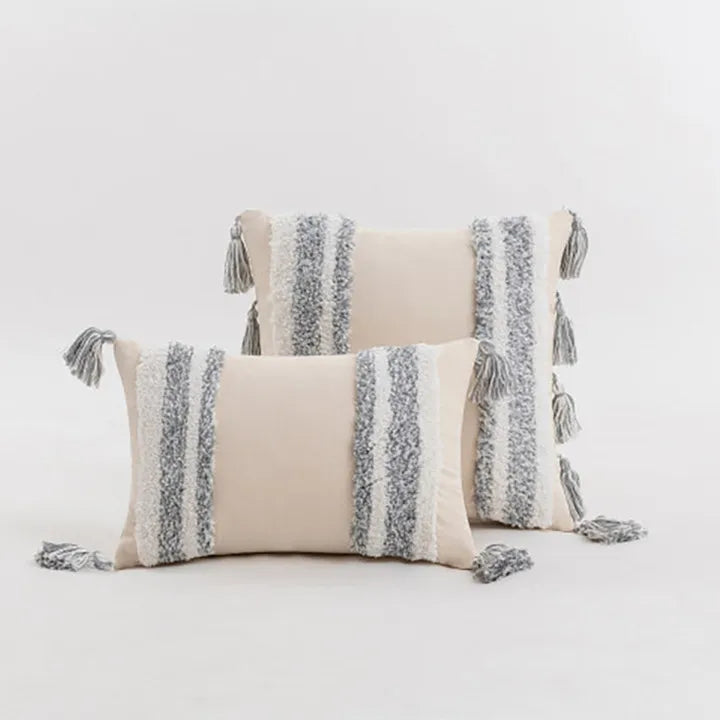 DecorBites™ Boho Style Tufted Cushion Cover for Living Room Sofa and Chair