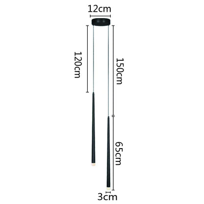 DecorBites™ LED Minimalist Pendant Lamp - Black/White for Bedroom, Dining, Coffee Shop Lighting