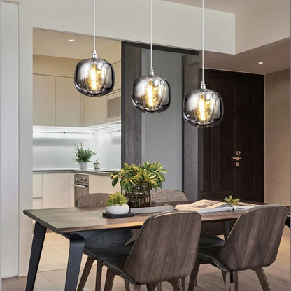 DecorBites™ Crystal Staircase Chandelier: Luxury Modern Lighting Fixture Amber/Smoky Grey/Clear