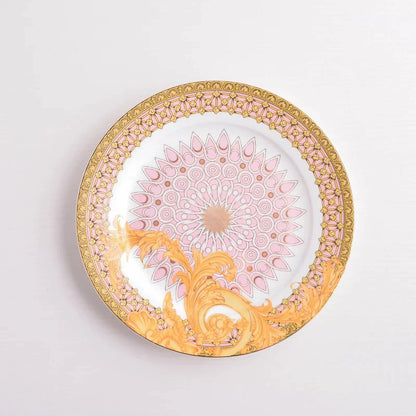 DecorBites™ Golden Flower Bone China Tableware Set