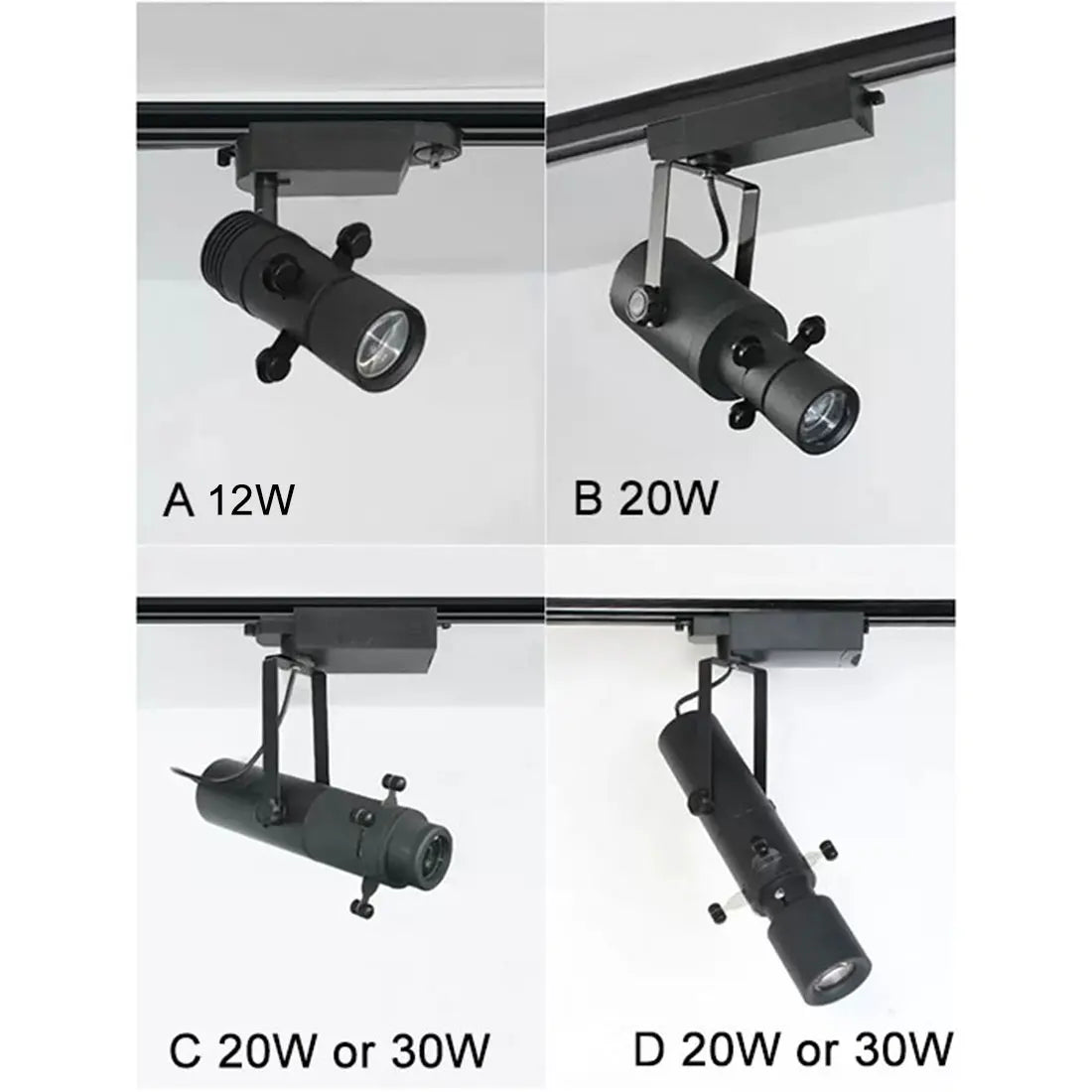 DecorBites™ Dimmable LED Track Light: 20W/30W Spotlight for Museum Art Gallery Exhibition