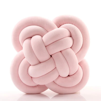 DecorBites™ Knot Pillow Ball Xmas Decorative Throw Pillow with Soft Plush