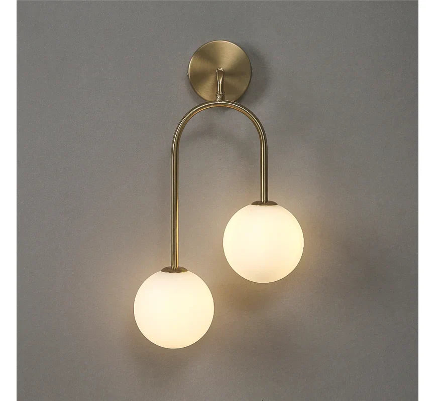 DecorBites™ Glass Ball Wall Lamps: Modern Bedroom & Living Room Lighting Fixtures