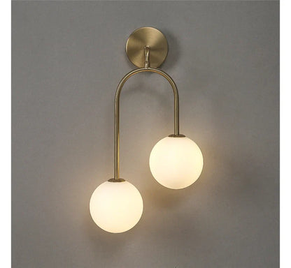 DecorBites™ Glass Ball Wall Lamps: Modern Bedroom & Living Room Lighting Fixtures