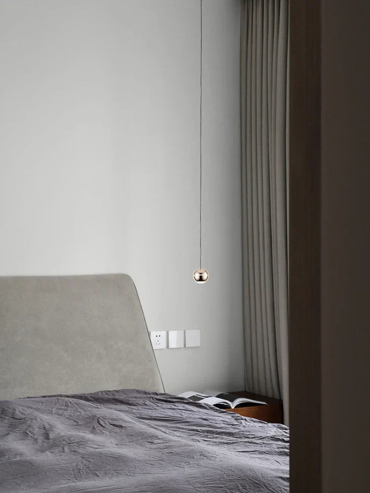 Lámpara colgante LED dorada DecorBites™ de 7 W, lujosa y elegante, ideal para comedor o dormitorio.