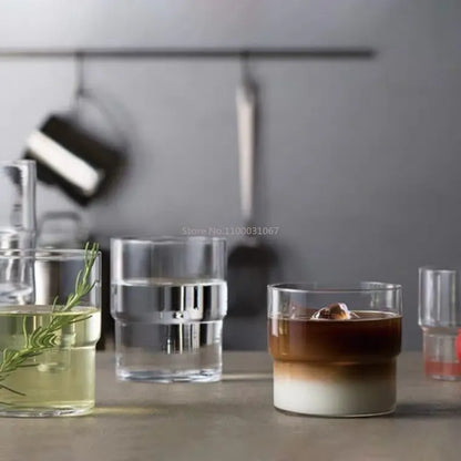 DecorBites™ Gourd Shape Glass Mug Cup for Coffee, Whiskey, Wine, and More