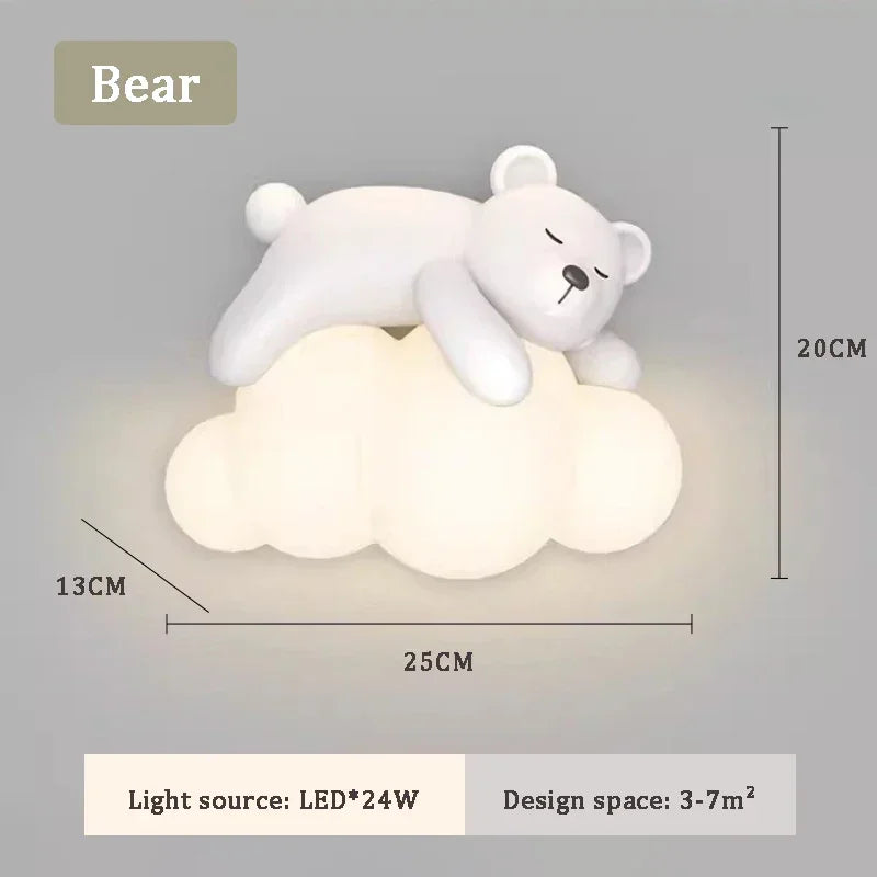 LED Bear Wall Lamp