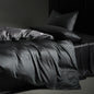 Decobites Eucalyptus Fiber Dark Gray Bedding Set: Soft, Silky Duvet Cover, Bed Sheet, Pillowcases