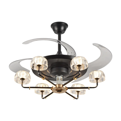 DecorBites™ Chandelier Ceiling Fan with Remote Control Light Fixture