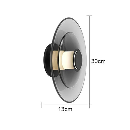DecorBites™ Glass Wall Lamp: Nordic Minimalist LED for Dining, Living, Bedroom