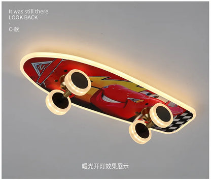 DecorBites™ Kids Skateboard LED Ceiling Light for Modern Children's Rooms