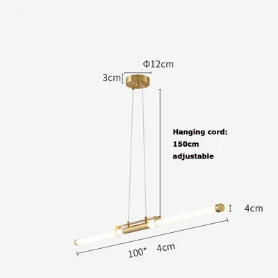 DecorBites™ LED Black Gold Designer Chandelier Lighting for Dinning Room