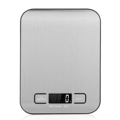 DecorBites™ Kitchen Scale: LCD Display Stainless Steel Electronic Food Postal Balance