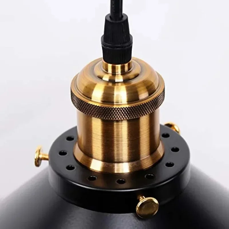 Black Vintage Metal Multi-Head Pendant Light