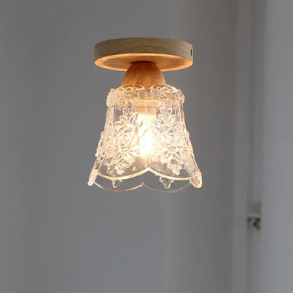 Lámpara de techo LED DecorBites™ Crystal Wood, cristal transparente, iluminación moderna para interiores