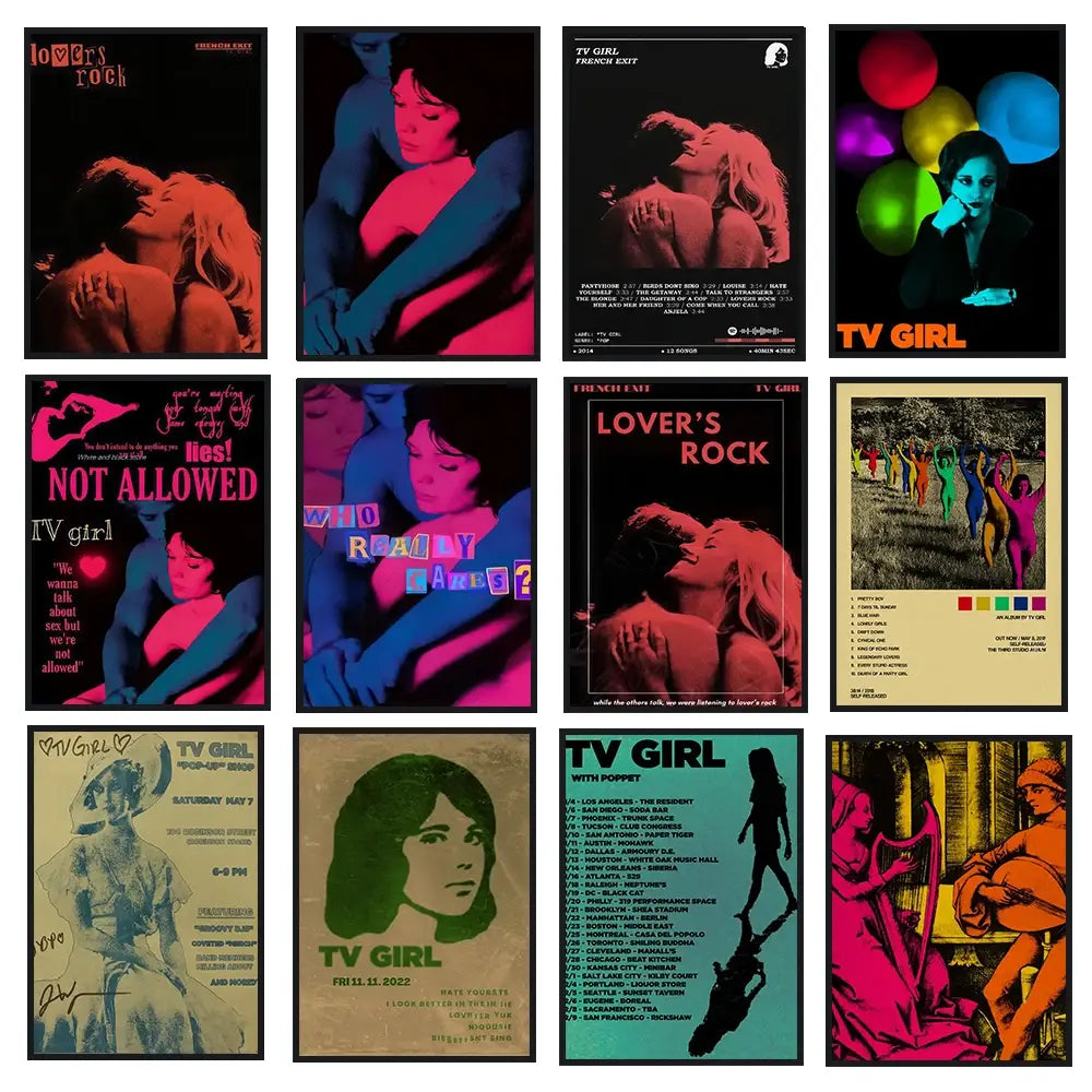 DecorBites™ Classic TV Drama Girl Art Poster Canvas