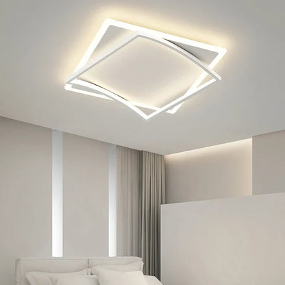 ديكوربايتس™ مصباح سقف LED مربع هندسي مع جهاز تحكم عن بعد لغرفة الدراسة وغرفة المعيشة وغرفة النوم