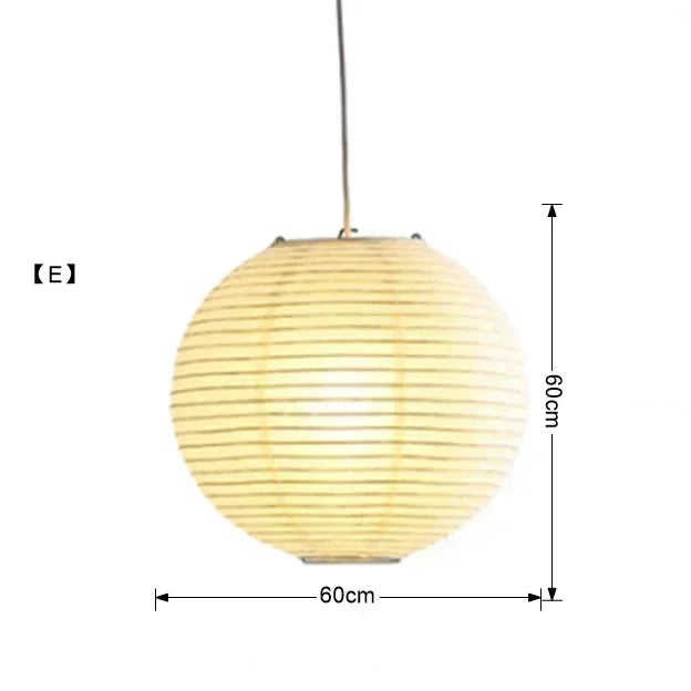 Rice Paper Pendant Light Japanese Minimalism White