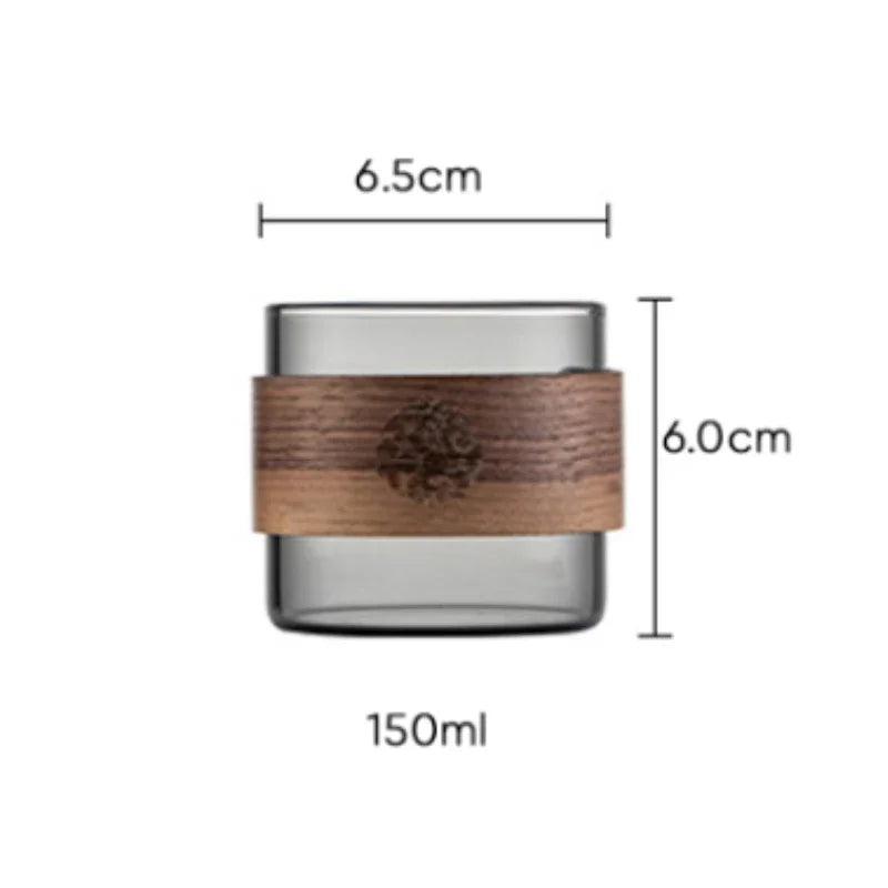 Decorbites™ Japanisches Glas-Teetasse hitzebeständiger Meisterbecher Haftasschenbecher für zu Hause