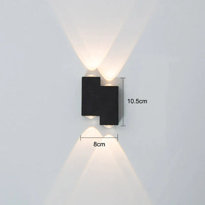 DecorBites™ IP65 LED Wall Lamp for Indoor/Outdoor Waterproof Garden Lighting