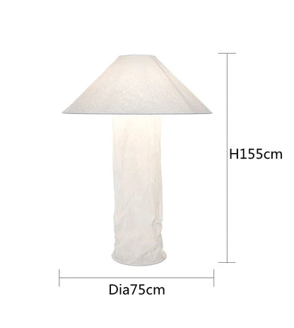 DecorBites™ Japanese Paper Floor Lamp: Nordic Design Wabi Sabi LED Table Lamp for Bedroom, Living Room