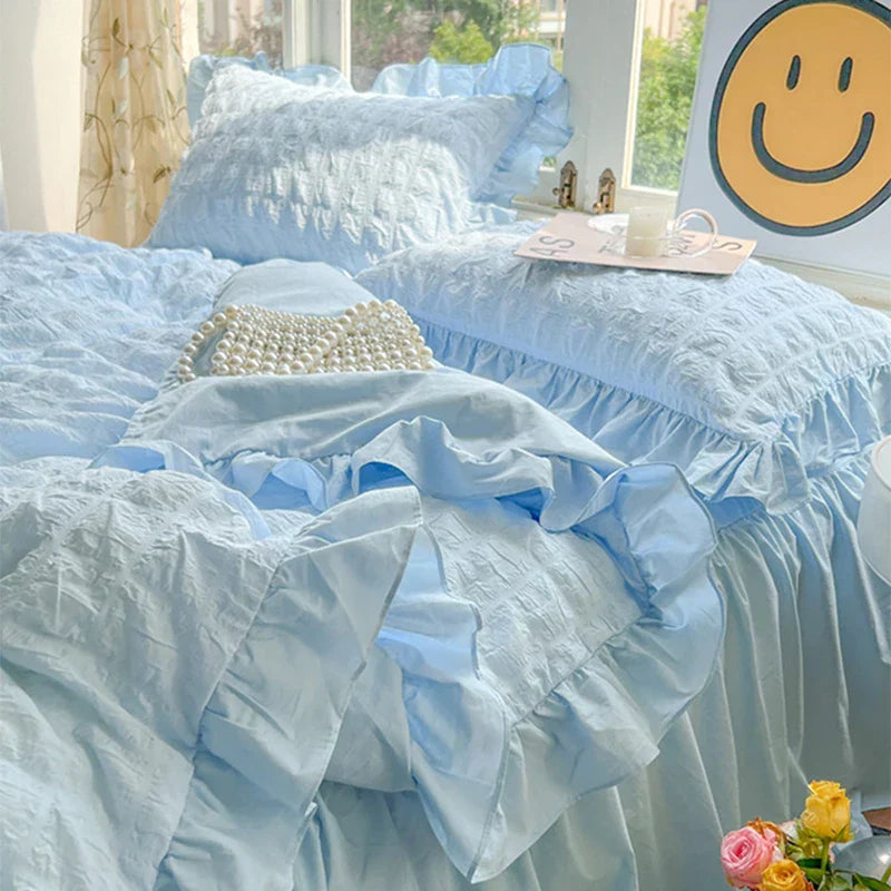 Solid Cotton Duvet Set