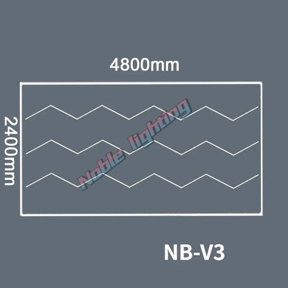 DecorBites™ Hexagon Honeycomb LED Garage Ceiling Light