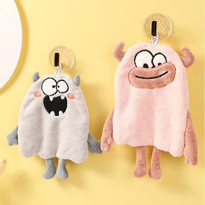 DecorBites™ Kitchen Hand Towel: Soft & Absorbent Coral Velvet Cleaning Cloth, Creative New Year Gift