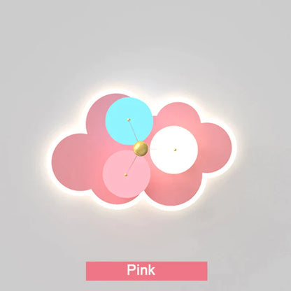 DecorBites™ Kids Ceiling Chandelier - Colorful Acrylic Ballon White Pink Lamps with Remote Control