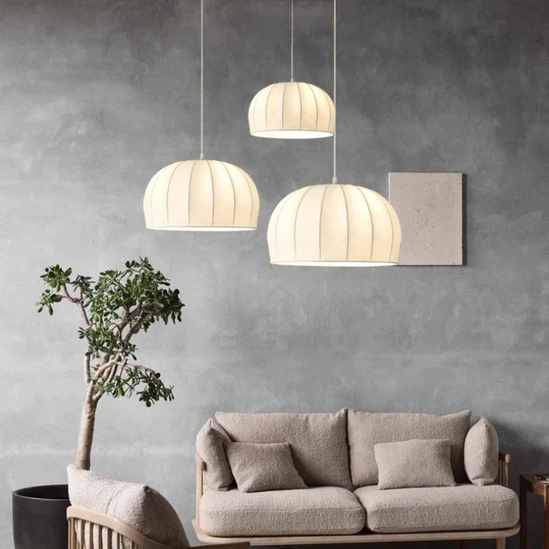 DecorBites™ Elegant Silk Pendant Light for Dining Living Bedroom