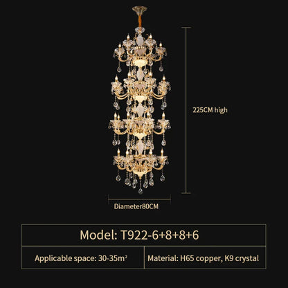 DecorBites™ Elegant Crystal Chandelier for Living Room, Dining Room, and Bedroom