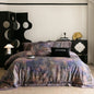 Decobites 1000TC Egyptian Cotton Vintage Oil Printing Bedding Set with Sheet & Pillowcase