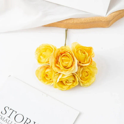 Ramo de rosas artificiales DecorBites™ para Navidad, decoración del hogar, bodas y arcos de jardín