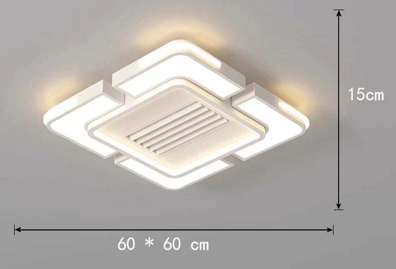 DecorBites™ Kids Bedroom Bladeless Ceiling Fan with Remote Control and Light