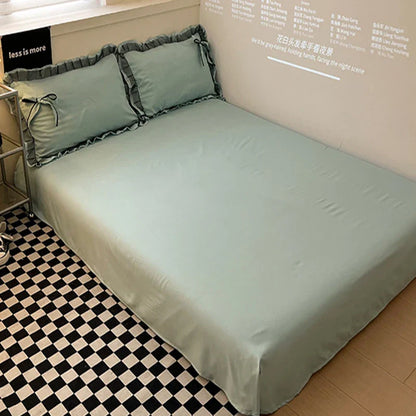 طقم أغطية سرير قطنية مطرزة بالدانتيل من DecorBites™ لجميع المواسم