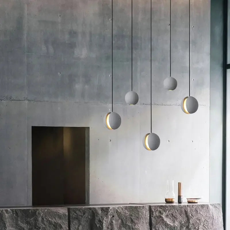 DecorBites™ Cement Pendant Light: Industrial Nordic Retro Chandelier for Hotel Restaurant Bar
